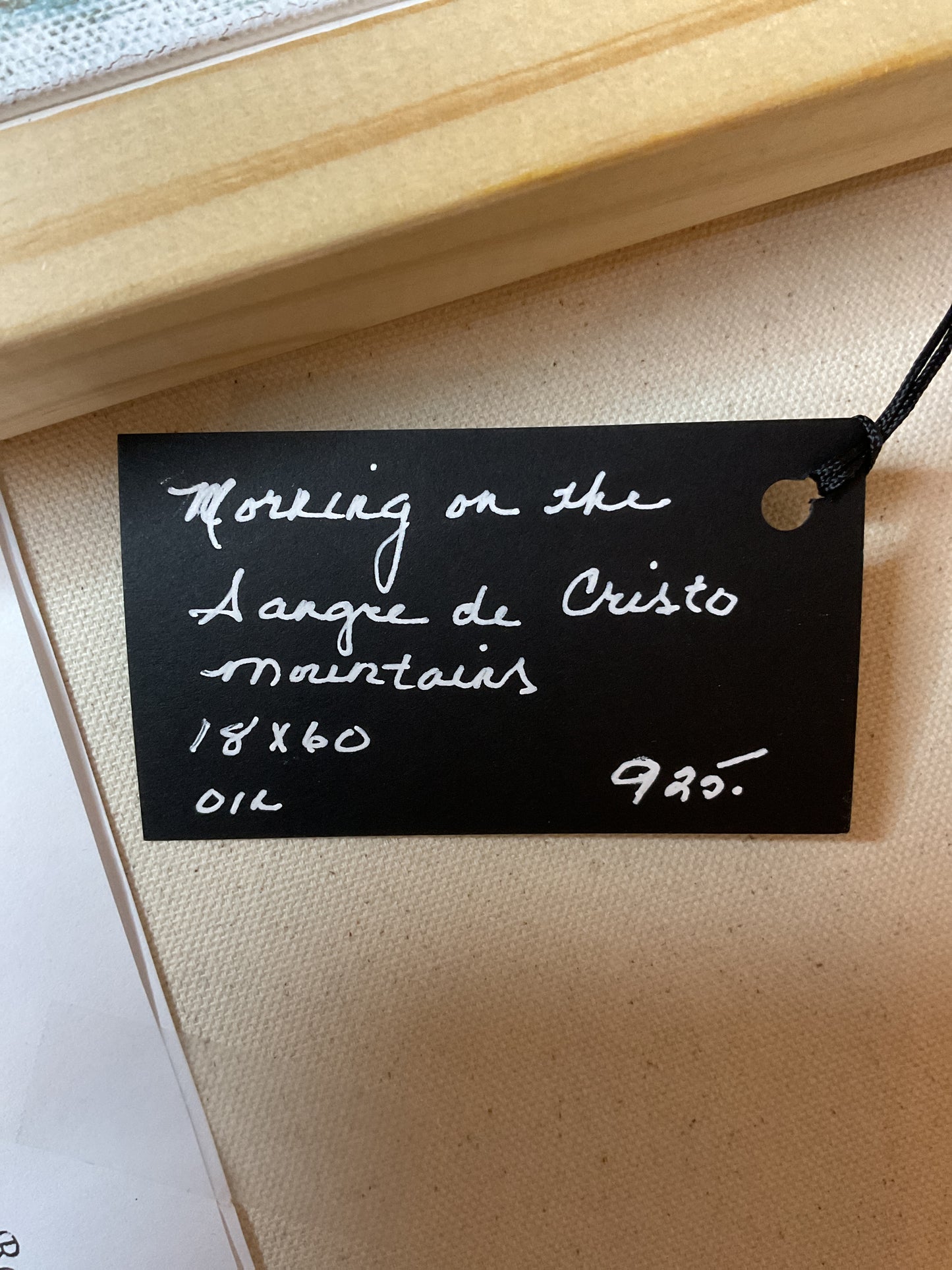 Morning on the Sangre de Cristo Mtns-Oil 18x60