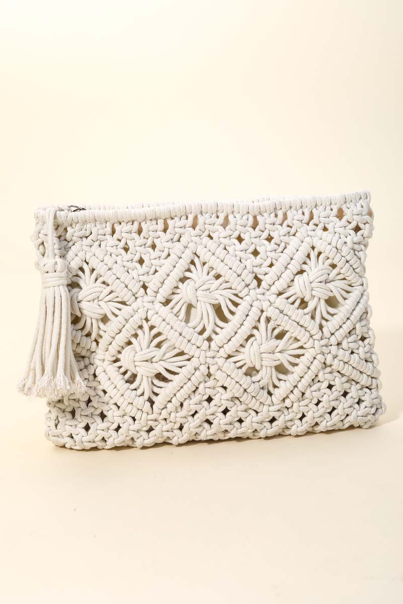 Crochet Clutch w/Tassel