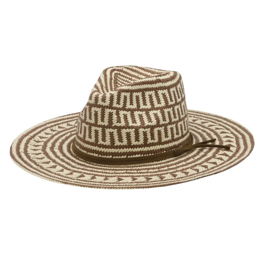 Sloane-Geometric Pattern Staw Hat