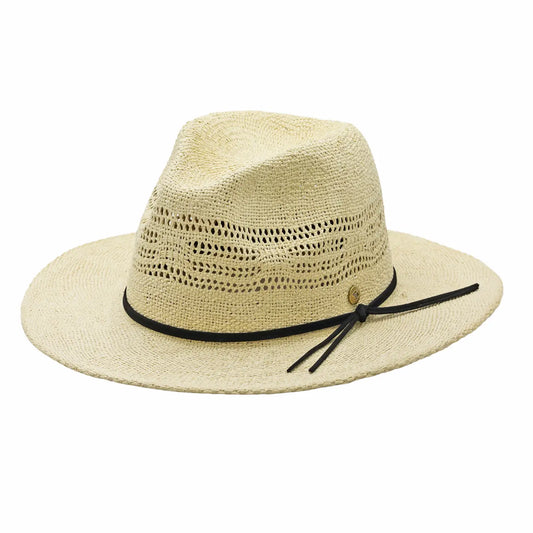 Dario-Straw Fedora Hat w/Skinny Band