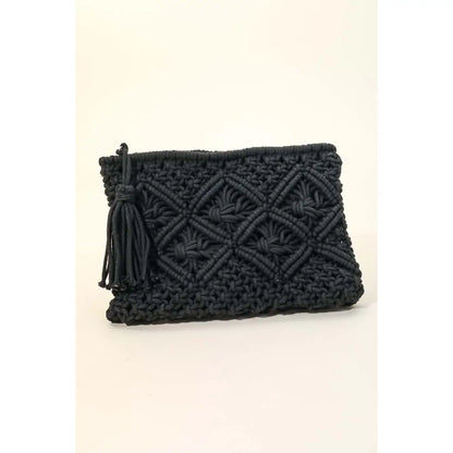 Crochet Clutch w/Tassel